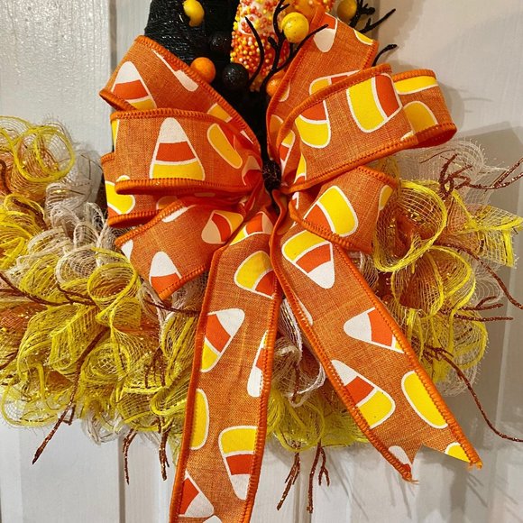 Candy Corn Fancy Witch Hat for Halloween! - Picture 3 of 6